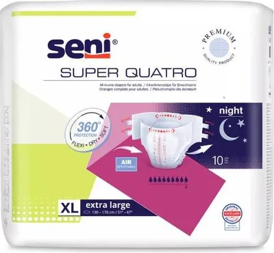 Image de Seni Super Quatro XL - 1 paquet de 10 protections