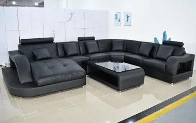 Produktbild von Sofa Couch Polster Neu Wohnlandschaft Design Ecksofa Leder Couchen Sofas U Form