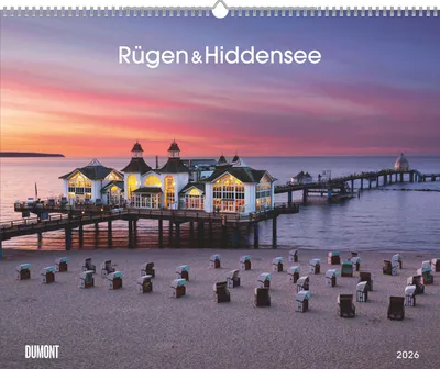 Produktbild von Rügen & Hiddensee 2026 - Wandkalender 52 x 42,5 cm - Spiralbindung