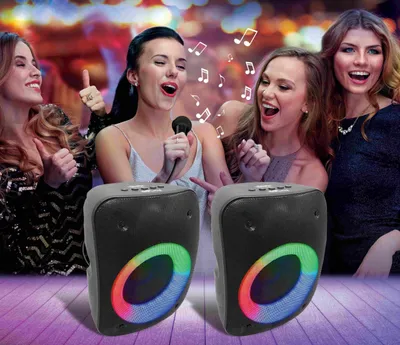Produktbild von Lexibook, iParty, Bluetooth-Stereo-Lautsprecher-Set, BTS500ZLXB