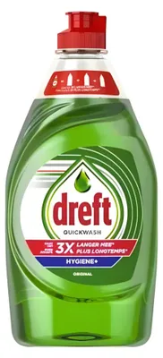 Productafbeelding van Dreft Quickwash Handafwasmiddel Hygiene+ Original (450 ml)