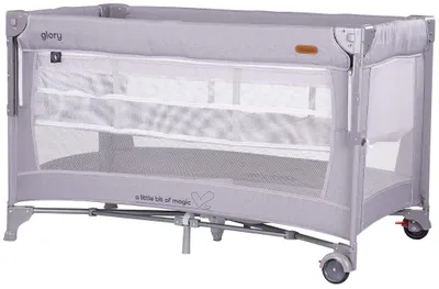 Image de Parc pliable avec côté rabattable Chipolino - Glory, Nuage