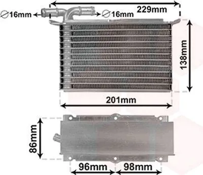 Produktbild von VAN WEZEL 58014703 Ladeluftkühler LLK für VW GOLF VI (5K1) Turbo Intercooler