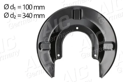 Produktbild von AIC Spritzblech Bremsscheibe für VW Transporter IV Bus (70B, 70C, 7DB, 7DK, 70J, 70K, 7DC, 7DJ) Hinten Links Hinten Rechts 56438 Ankerblech