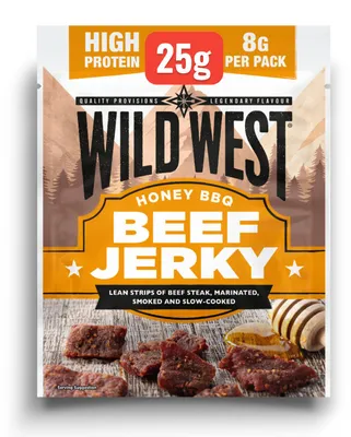 Produktbild von Wild West Beef Wild West Beef Jerky Honig-BBQ (25 g)