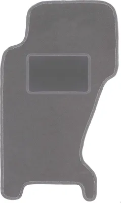 Produktbild von Fahrerfußmatte Velours graphit passend für Jeep Grand Cherokee WJ (1998-2004, Feld) – mit Befestigungen – passgenau