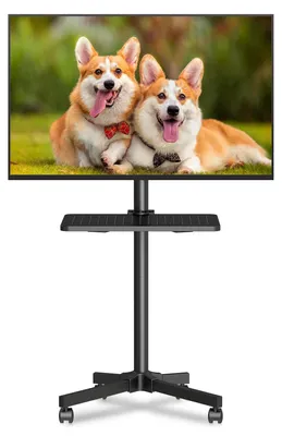 Immagine prodotto di Supporto TV su ruote - Da 21 a 60 pollici - Altezza regolabile - Fino a 35 kg