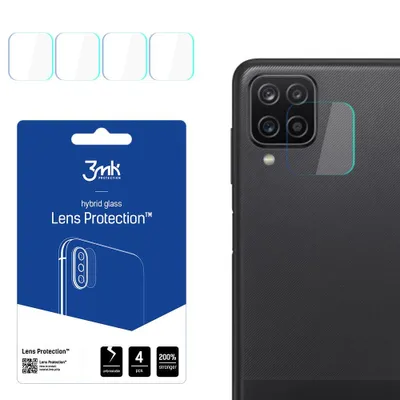 Produktbild von 3mk Hybridglas Lens Protection für Samsung Galaxy A12 Kamera Objektiv Kameralinse 0,16mm 6H (4 Stück)