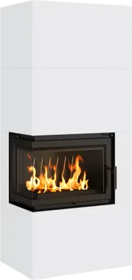 Produktbild von KAMINEINSATZ SIMPLE BOX 8 KW Ø 200 TÜRANSCHLAG LINKS WEISSMIT TÜRFEDER Einhaltung der BImSchV 2