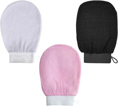 Productafbeelding van 3 stuks exfoliërende handschoen