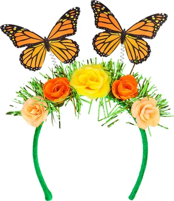 Produktbild von Haarreif Blumen Schmetterling für Erwachsene - Einheitsgröße