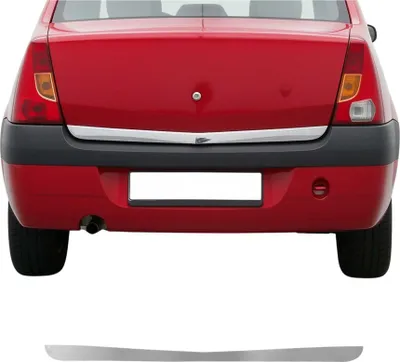 Image de Garniture de Hayon Coffre pour Dacia Logan Berline 2004-2024 acier inox