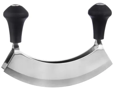 Productafbeelding van Kruidenhakker - Staal - 17 cm - Zilver