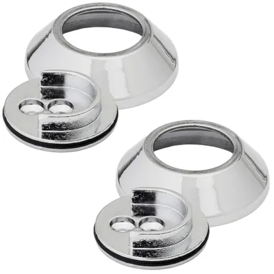 Produktbild von SOTECH Schrankstangenlager konisch Ø 25 mm Chrom – für Schrankstange rund (2 Stück)
