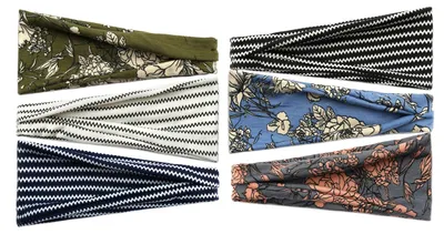 Produktbild von Boho-Stirnbänder für Damen, modisches breites Stirnband, Yoga- und Workout-Stirnband, Haaraccessoire
