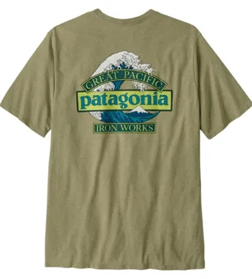 Produktbild von Patagonia Herren Great Waves Responsibili Shirt Gumtree Green : L Größe: L