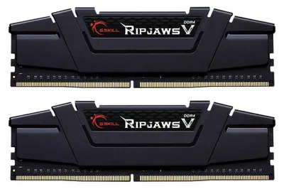 Produktbild von DIMM 16 GB DDR4-4000 (2x 8 GB) Dual-Kit (schwarz, F4-4000C18D-16GVK, Ripjaws V, INTEL XMP)