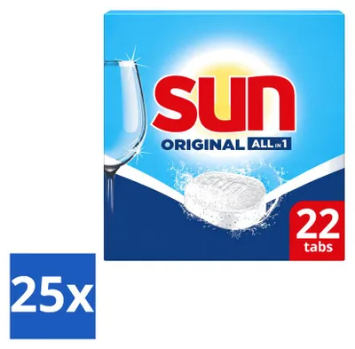 Produktbild von 25 x Sun All-in-1 Original Vaatwastabletten - Vorteilspackung - 25 Stücke