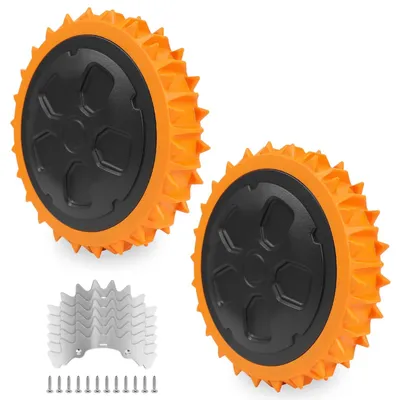 Offroad-Räder für Worx Landroid, 2 Stück, Edelstahl-Spikes