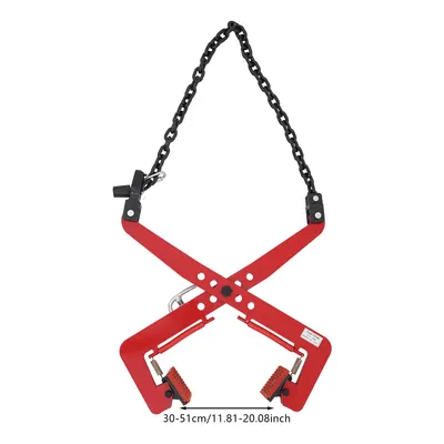 Productafbeelding van Hefklem, draagvermogen 350 kg, scherende constructie, rood, 350 kg