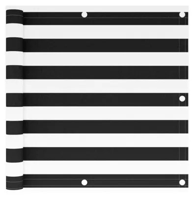 Produktbild von Balkon Sichtschutz Bespannung Terrasse Windschutz Sonnenschutz Balkonverkleidung Anthrazit Weiß 90x400cm