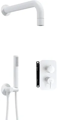 Immagine prodotto di Set di rubinetteria per doccia da incasso, completo di miscelatore e soffione