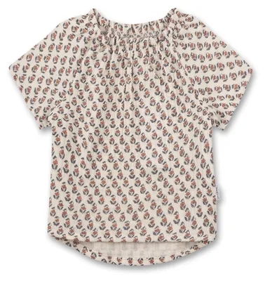 Produktbild von Sanetta Pure Mädchen-Bluse Musselin beige Blumen 68