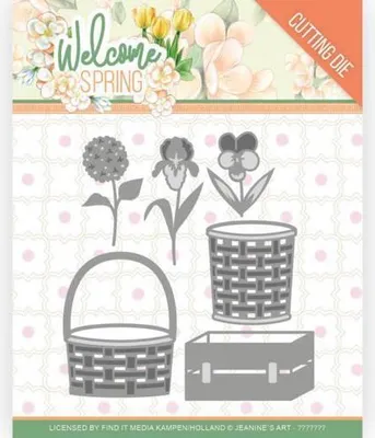 Produktbild von Stanzschablone - Jeanines Art - Welcome Spring - Frühlingskorb