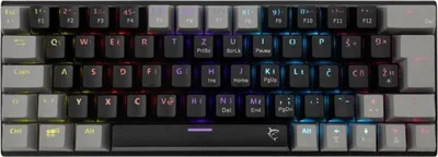Produktbild von White Shark mechanische Gaming-Tastatur WAKIZASHI 2, blau SW, US-Layout, schwarz-grau (GK-002121V2)