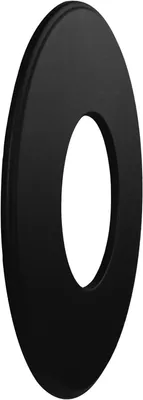 Productafbeelding van Kachelpijp Rozet - Wandrozet Haard - Schoorsteen Afwerking - Hittebestendige Lak - Diameter 180mm - Zwart