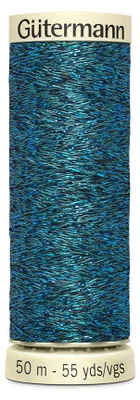 Productafbeelding van Metalleffect garen van Gütermann - Turquoise - Kleur 483