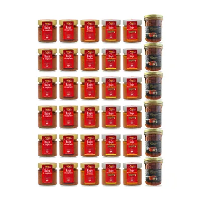 Produktbild von TubeORIGINAL Geschenkset „Sughi & Ragù – 36 Gläser (6 Sorten × 6)“ – 36 Stück italienische Feinkost