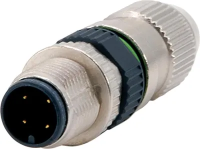 Produktbild von HARTING M12 Sensorsteckverbinder gerade Stift Schneidklemmanschluss (IDC-Kontakte), Polzahl 4-polig Kabelabgang gerade,