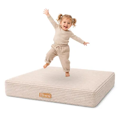 Image de Flumi trampoline enfant tapis de saut avec velours côtelé, 110x70 cm, Image générée par une IA