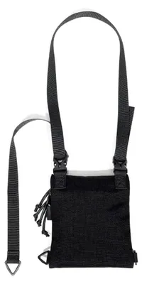 Produktbild von Schwarze Herren-Umhängetasche aus wasserdichtem Polyester – kleine wasserdichte Schultertasche mit Reißverschlüssen, Urban Casual Stil für Reisen, Outdoor, Festival und Freizeit, Schwarz, Large