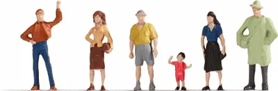 Immagine prodotto di NOCH Passanti, figure in plastica dipinte a mano, in scala N, ideali per il modellismo