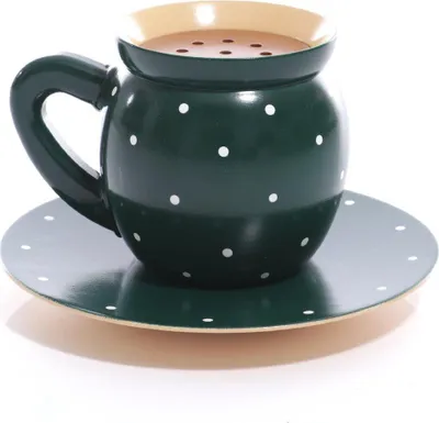 Produktbild von Räucherfigur Kaffeetasse Grün BxHxT = 15x8x15cm NEU