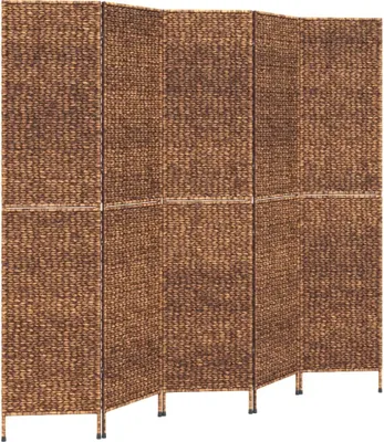 Produktbild von Paravent 5-tlg. Braun 205x180 cm Wasserhyazinthe