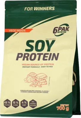 Obrázek produktu pro Vegan Soy Protein - 700 g, čokoláda-slaný karamel
