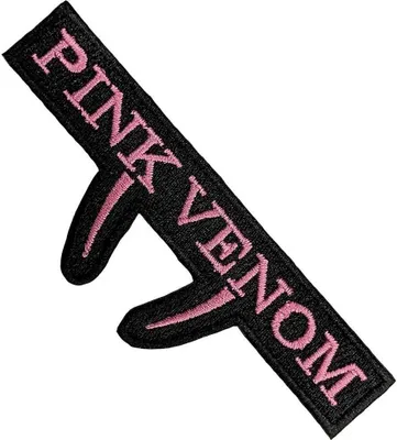 Immagine prodotto di BlackPink - Toppa da stirare "Pink Venom", tessuto RO11854 (taglia unica) (nero/rosa)