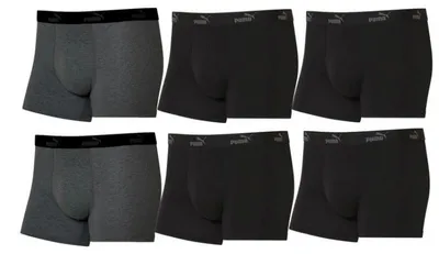 Zdjęcie produktu dla Puma, zestaw 6 par bokserek, rozmiar M, numer produktu: 1000035473725020. Rozmiar: L