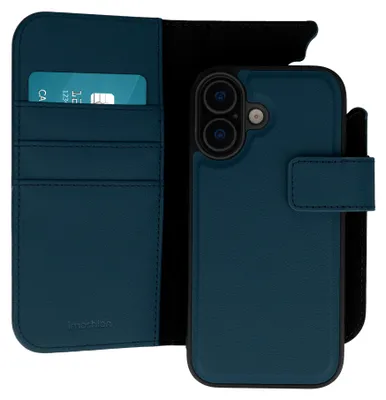 Productafbeelding van imoshion Uitneembare 2-in-1 Luxe Bookcase voor de Apple iPhone 17 - Blauw