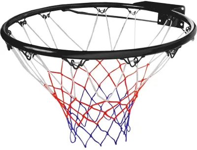 Image de Panier de basket avec filet, diamètre 46 cm, couleur noire