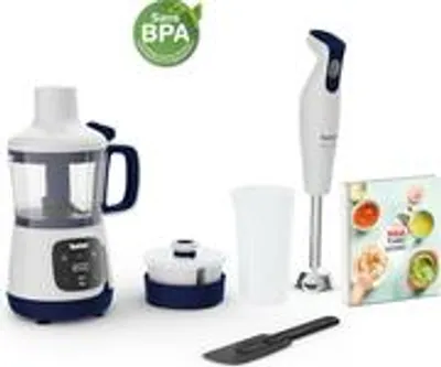 Zdjęcie produktu dla TEFAL Yummy Gourmet HB55W4 - Blender kuchenny - 0,8 l - 11000000000000000 m - 600 W - Biały