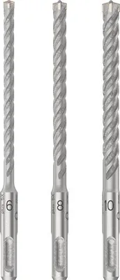 Produktbild von PRO SDS plus-5X Hammerbohrer-Set, 6/8/10 mm, 3-tlg.