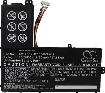 Produktbild von vhbw Akku kompatibel mit Acer Swift 3 SF315-52G-89HT Notebook (3150 mAh, 15,2 V, Li-Ion)