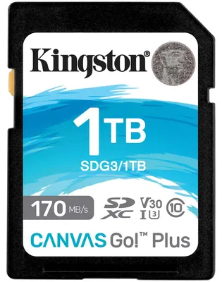 Immagine prodotto di Kingston Technology Scheda SDXC Canvas Go Plus 170R C10 UHS-I U3 V30 da 1TB