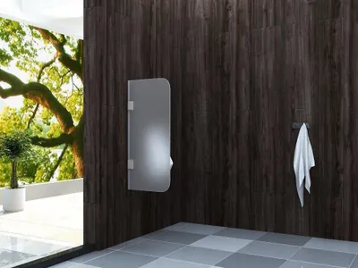 Produktbild von Glas Urinaltrennwand FROST