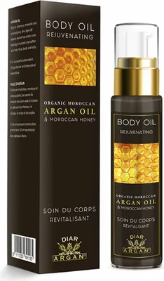 Image de Huile corporelle rajeunissante à l'argan pur et au miel 50ML