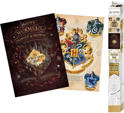 Produktbild von HARRY POTTER - Set 2 Chibi Posters - Crest & Marauders (52x38)